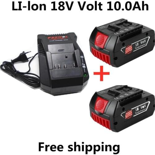 Charger for Bosch Electric Drill 18V 10000 mAh Li-ion Battery BAT609, BAT609G, BAT618, BAT618G, BAT614, 2607336236 charger