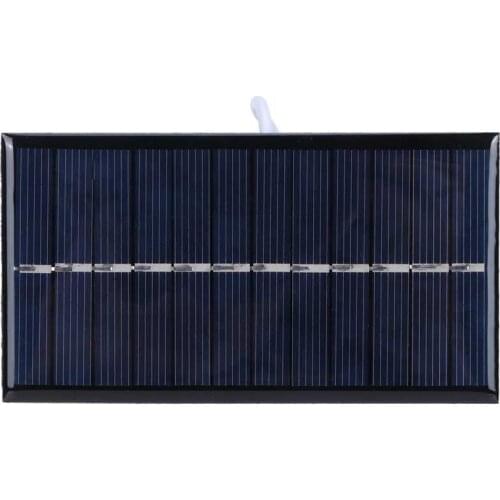 1W 6V Solar Panel Polysilicon DIY Solar Charging Board for Toys Lamps Water Pumps Charging Accessory Frequency Converter
