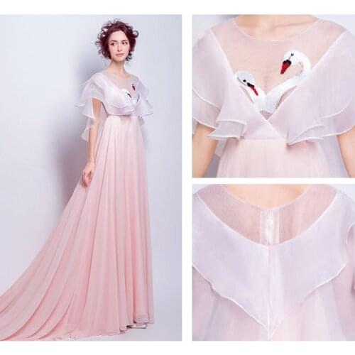 100%real chiffon swan princess cosplay gown Medieval dress Renaissance gown royal princess Victoria long dress Belle Ball