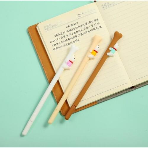 36PCS Creative Dog Bone Gel Pen Cute Cartoon Learning Stationery Office Supplies Water-Based Sign Pen Kawaii School Supplies