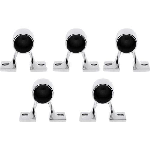 5pcs 316 Stainless Steel Boat Hand Rail Fitting 25mm 90 Degree End Stanchion