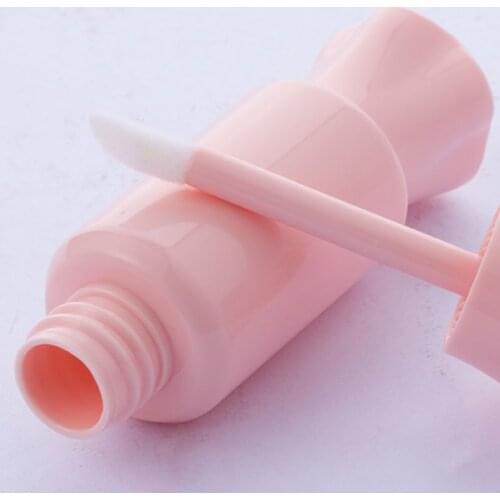 5Pcs Pink White Color Adorable Candy Shape Empty Lip Gloss Tube DIY Refillable Lip Balm Container 7.6x2.3cm Refillable Tube