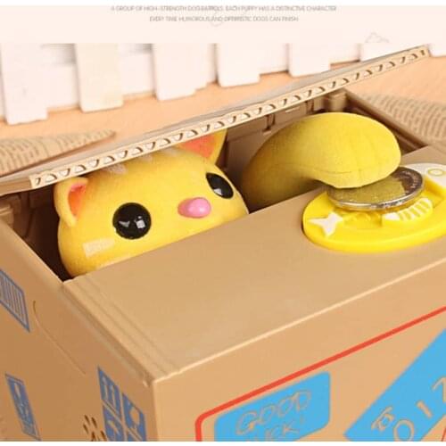 Automated Cat Steal Coin Bank Money Saving Box Santa Claus Electronic Money Boxes Piggy Banks Kids Gift Home Decor Cute Dropship