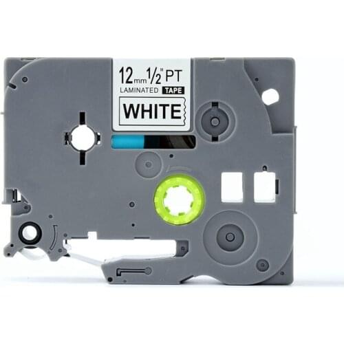 Free shipping 20 pcs/lot Compatible P touch ribbon cartridge tze label tape 12mm black on white TZe 231 TZ231