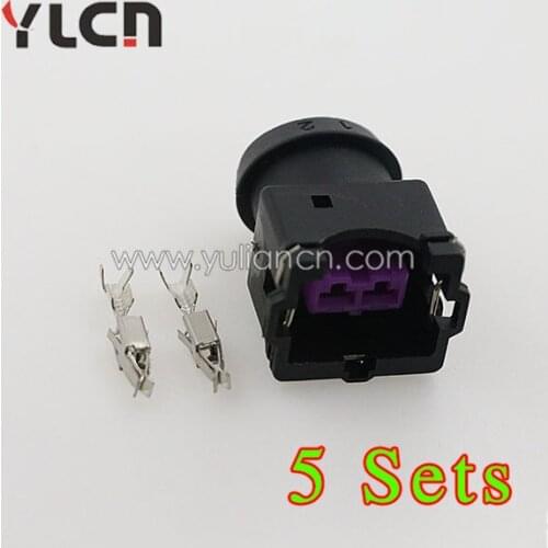 Free Shipping 5 Set GM 2 Pin Female Sensor Connector Sealed Auto Connector
