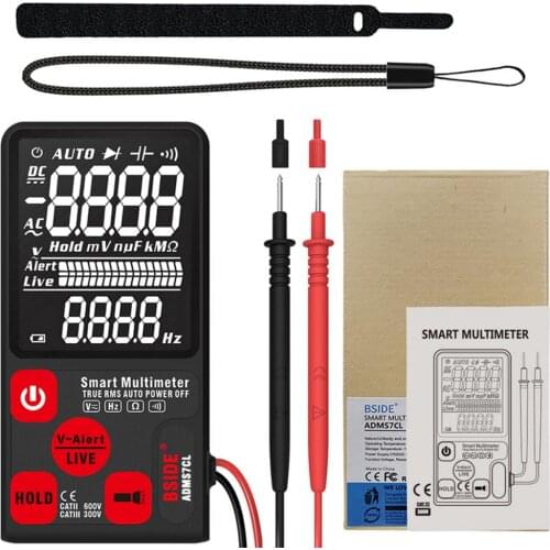 3.5Inch Digital Multimeter 3 Line Display Automatic Ranging Voltage Tester Continuous Capacitor Tester Mini LCR Multimeter AC/DC