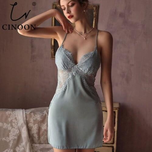 CINOON Women's Satin Nightgowns