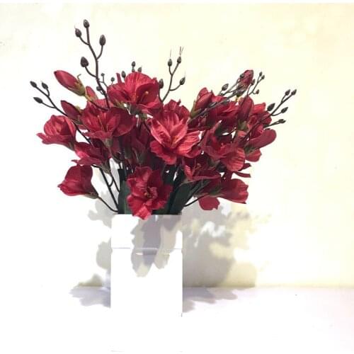 1pc Magnolia Flower Wedding Party Road Leading Flowers Home Desktop Artificial Silk Flower Decoration