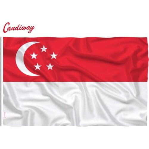 Singapore flag Singapore Country Flag 90*150cm Hanging Office/Activity/parade/Festival/Home Decoration National Flag