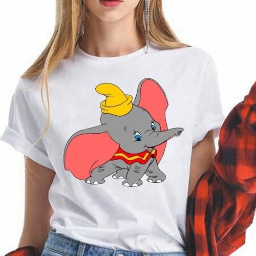 Elephant Dumbo T Shirt Women Disney Animated Films Tshirt Female T-shirt Unisex Tee Shirts funny Clothing Dropship