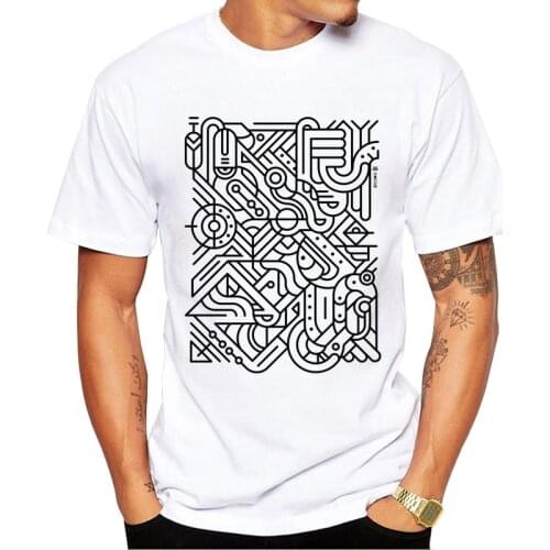 TEEHUB Hipster Street Men T-Shirt Astromolecula Printed Short Sleeve Tshirts Fashion t shirts Cool Essential Tee