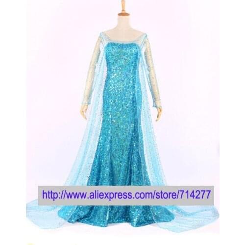 CosplayLove Movie Fro Cosplay Custom Made Zen Blue Cosplay Dress Cute Lovely Princess Cosplay Costume