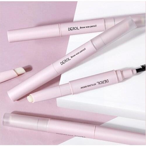 Styling Soap Eye Brow Shaping Eyebrow Gel Brows Wax Brush Pencil Wild Double Head Long-Lasting Womens Waterproof Brow Cosm V4J4