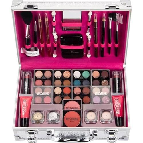 Makeup Set Eyeshadow Lipstick Lip Gloss Eyeshadow Glitter Blusher Mirror Cosmetic Beauty Makeup Gift Set Наборы для макияжа тени