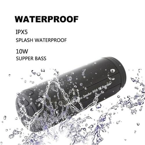 Outdoor Speakers T3 Wireless Bluetooth Speaker Waterproof 10W Super Bass Professional Tuner Eleborate Support ID Card