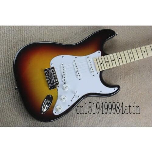 Send in 3 days(ems)stratocaste-r custom body 6 string sunburst Electric Guitar in stock