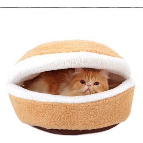 Pet Dog Bed High-Quality Hamburger-shaped Cat Litter Detachable Warm Pet Dog Kennel Four Seasons Available Pet Supplies DB816