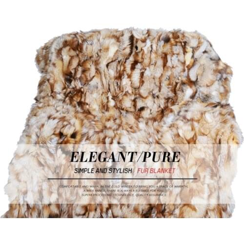 CX-D-86-X Ali Hot Selling Fox Carpet/ Natural Color Fox Fur Plate/ Genuine Fox Fur Rug Sofa Cover Kids Game Mat Blanket Throw