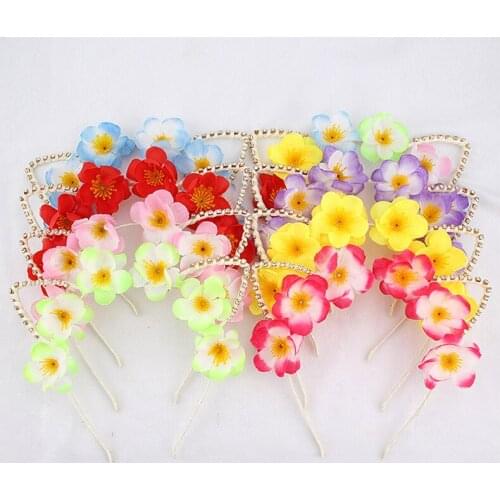 Cute Cat Ears Hairbands for Women Girls Flower Hair Hoops Party Headband Wedding Headwear Girls Hair Accessories