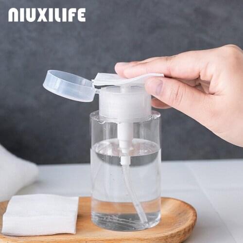 NIUXILIFE Bottle Transparent Press Shampoo Bottle Container Lotion Empty Pack Cosmetic