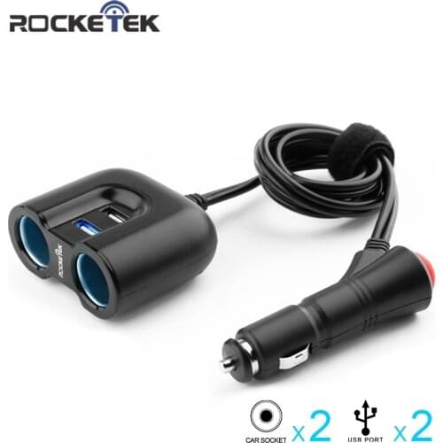 Rocketek multi usb car charger smart IC 2 USB 3.1A Socket Cigarette Lighter phone adapter accessories for Xiaomi lg car-charger