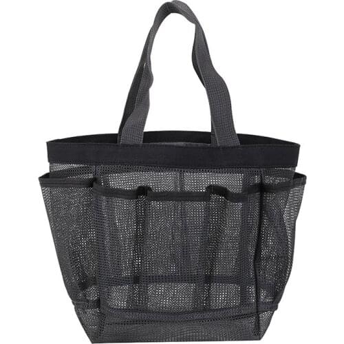 Mesh Shower Caddy Portable for College Dorm Large Bathroom Tote Bag Durable with 8 Pockets B99