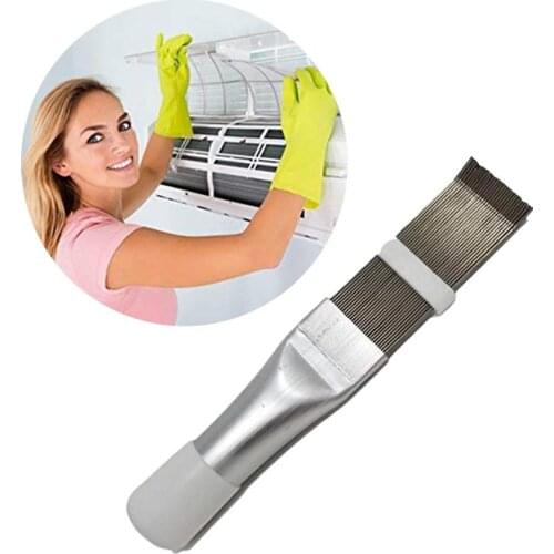 Air Conditioning Fin Cleaning Comb Stainless Steel Fin Straightener Brush Air Conditioner Cleaning Tool Air Conditioning Fin