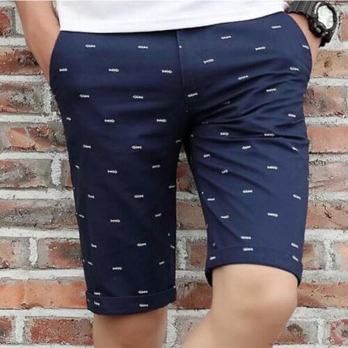 Shorts men Short pant Knee Length Casual Summer Cotton