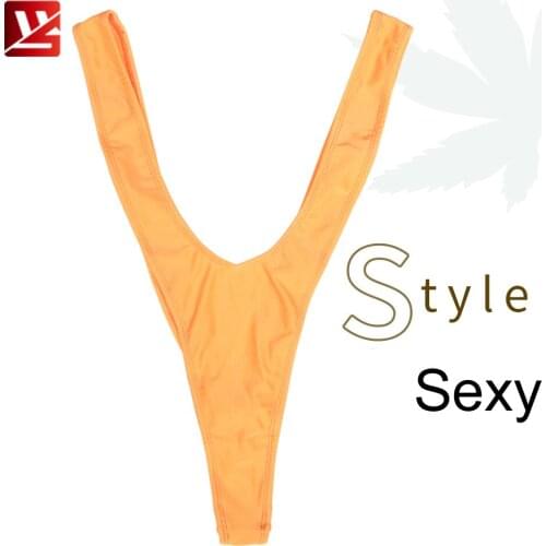 Deep V-Neck High Cut Thong Bikini Swimwear Bodysuit Japanese Shaping Sukumizu Tights One Piece Swimsuit Sexy Hot Erotic Lingerie