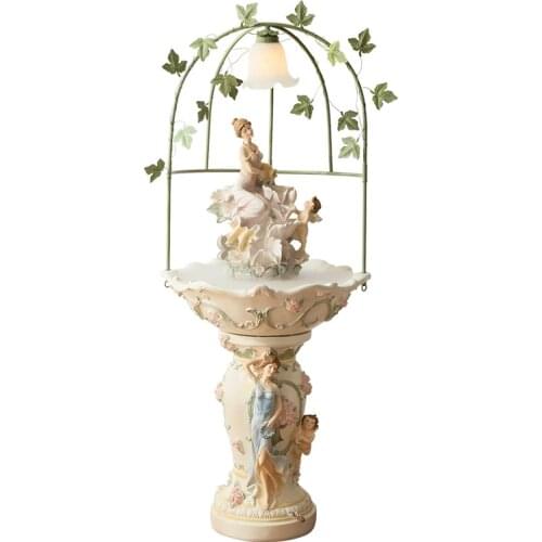 European living room decoration decoration water fountain home decorations large crafts fairy garden fengshui