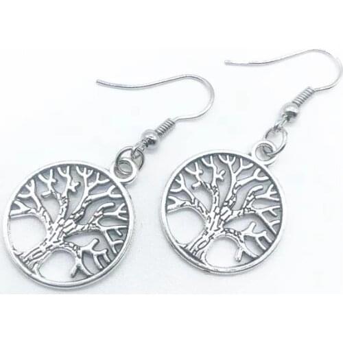 Vintage Beautiful Life Tree Earrings Branch Pendant Personality Earrings Fashion Gift Earrings