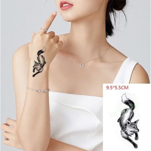 Waterproof Temporary Tattoo Sticker Fox wild wolf animal ferocious The body art Flash Tattoo Fake Tattoo for Women Men