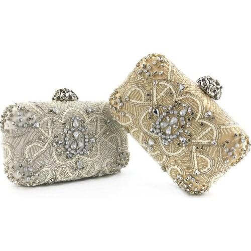 Diamond handbag 2020 new gem crystal ladies' evening bag luxury ladies' dance party handbag Mini evening bag