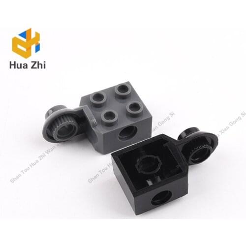 Building Blocks Parts 48171 10PCS Technic Brick Special 2 x 2 with Pin Hole, Rotation Joint Ball Half LEGOING MOCS Education