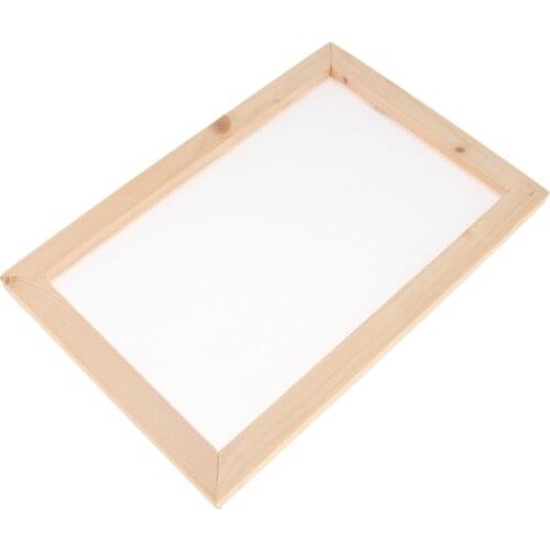 3 Set Wooden Paper Making Mould Frame Screen For DIY Paper Handcraft 20x30cm
