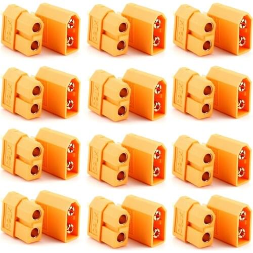 50pair/lot XT60 XT-60 Male-Female Bullet Connectors Plugs For RC Lipo Battery Car Truck Airplane FPV Drone Quadcopter Boat DIY