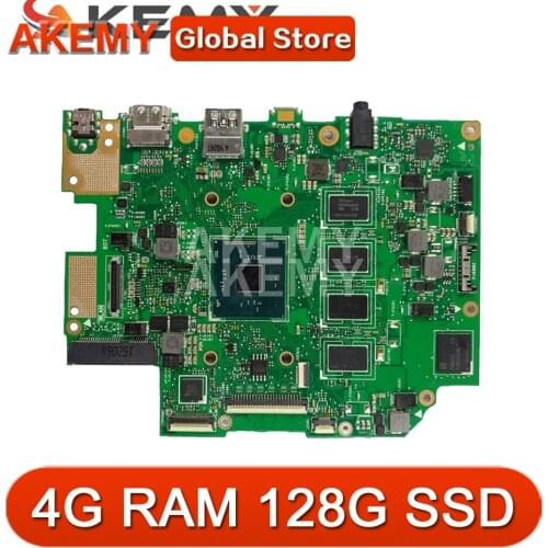 Akmey Laptop motherboard For ASUS E403SA E403S Mainboard REV.2.1 W/ N3160 4 cores 4G RAM 128G SSD