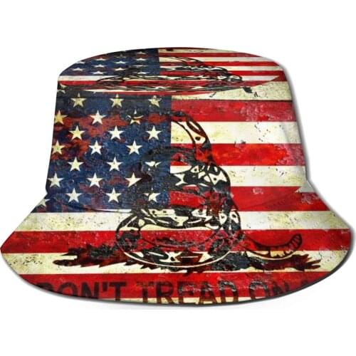 American Flag And Viper On Rusted Metal Door - Fishing Hunting Climbing Cap Fisherman Hats Snake Viper Gadsden Flag Gun Rights