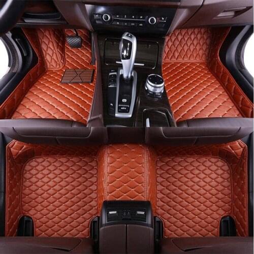 Leather Custom car floor mats for honda accord 2003-2007 crv 2008 cr-v jazz fit city civic 2008 car accessories styling