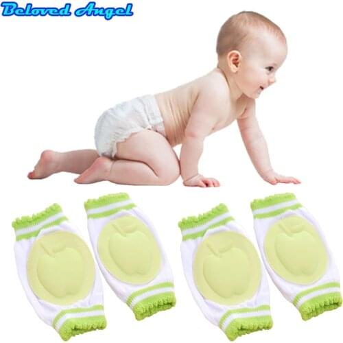 Baby Infants Toddlers Kids Cotton Cartoon Anti-slip Elbow Cushion Crawling Knee Pad Safety Children Kneecap Harnesses Leashes
