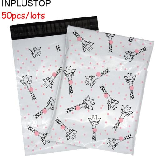 INPLUSTOP New Cartoon Envelope Courier Bags Thicken Plastic Clothes Self Seal Mailing Bags Waterproof Poly Pouch Shipping Bags