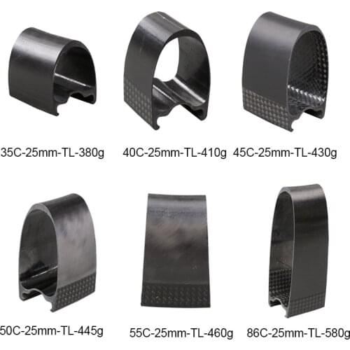 ICANbikes Super Light 40C/45C/50C/55C/86C T800 Carbon Rim 3K Twill Weave Width 25mm For Road Bike Cyclocross bike 18/24 Holes