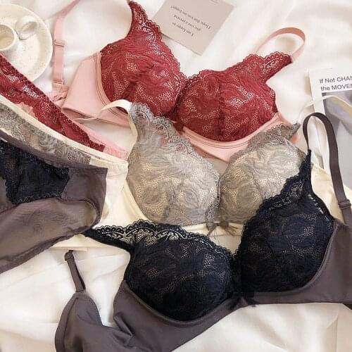 Sexy embroidery push up Bra Sets Women Seamless Bra Panties cotton Bralette Lingerie Briefs Underwear Set Female Intimates