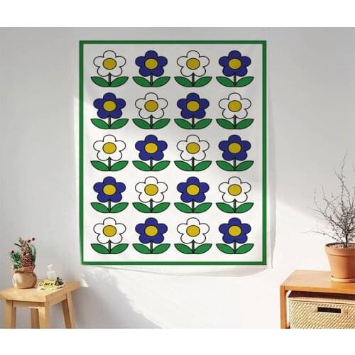 Kawaii Tapestry Boho Decor Aesthetic Room Decor Art Korean Wall Hanging Tapestries Chambre Background Cloth Wall Decoration