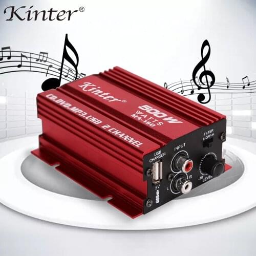 Kinter Mini Amplifier Professional Audio HiFi Stereo Subwoofer Music Player Car Sound Amplifiers Home Theater High Quality Amp