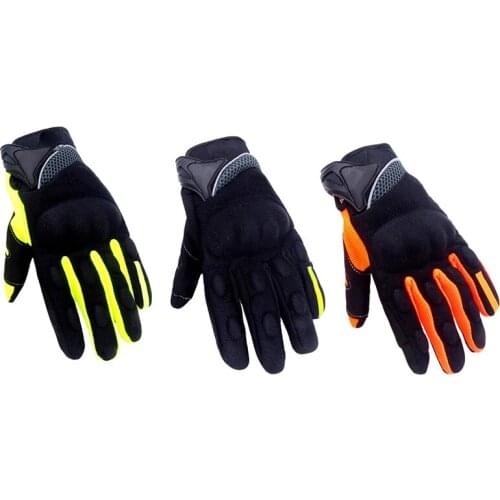 1pair Motorcycle Riding Glove Four Seasons Breathable Off-road Racing Anti-slip Glove Fashion Wear-resistant Touch Screen Gloves