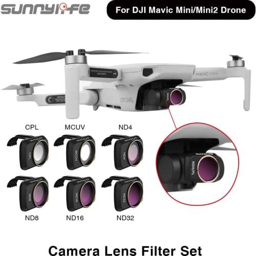 Sunnylife Lens Filters Set UV ND NDPL CPL 4/8/16/32 Camera Lens Filter For DJI Mavic Mini/Mavic Mini 2 Accessories