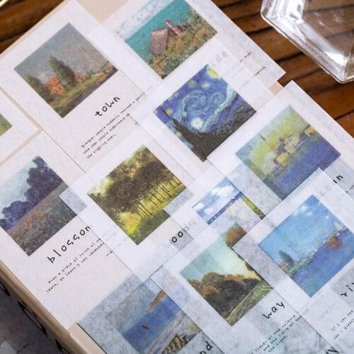 INS Style Nature View Cutting Die Stickers Japan Sky Forest Road Scrapbooking Hobby DIY Journal Book Decorative Craft Suppliers