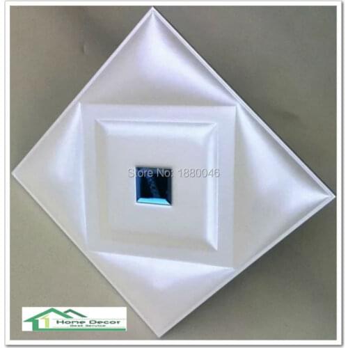 New Arrival 3D glue on PU Leather wall panel Leather Acoustic Panels living room sofa backgroumd for wall 20pcs 40*40*2.5CM