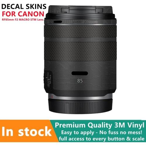 RF85 F2 / RF85-F2 Lens Vinyl Wrap Stickers Protective Skin For Canon RF85mm F2 MACRO STM Lens Decal Protector Coat Cover Film